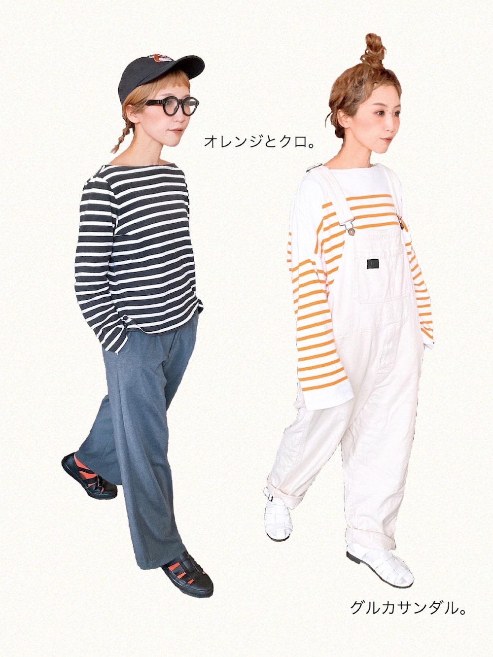 ピンク系のTシャツ/カットソー、ブルー系のワンピース、ベージュ系のTシャツ/カットソーを着用したレディースの春コーディネートの4枚目の写真