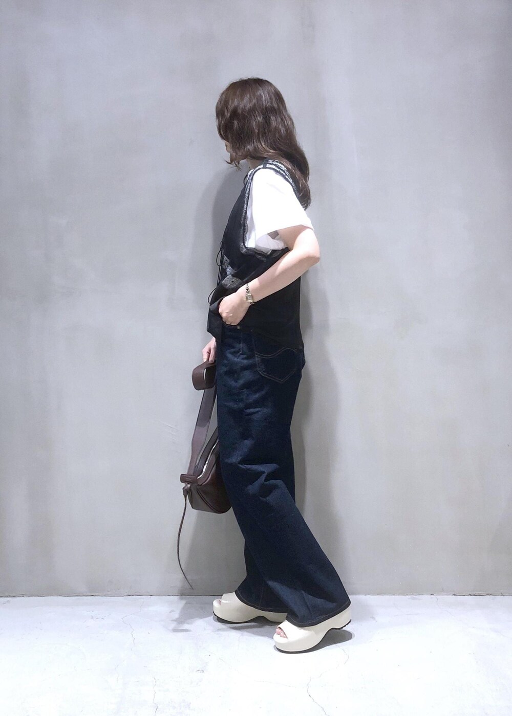 メロンメッシュレースジレを使った人気ファッションコーディネート - WEAR