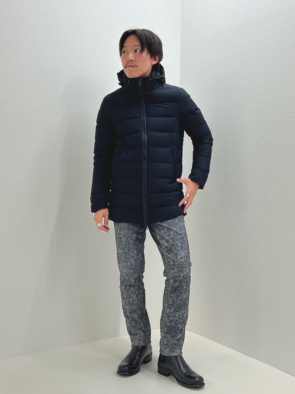 nishioka(NOLLEY'S MENS)｜HERNOのダウンジャケット/コートを使ったコーディネート - WEAR