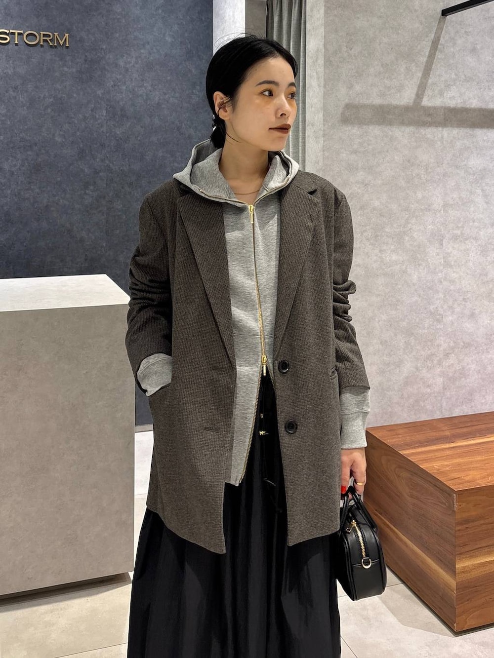 「MazellのMazell／トラックソールビットローファー【新色登場】（ローファー、ブラック系）」を使った、nonko1996さん（レディース・155cm）の夏コーディネートの8枚目の写真