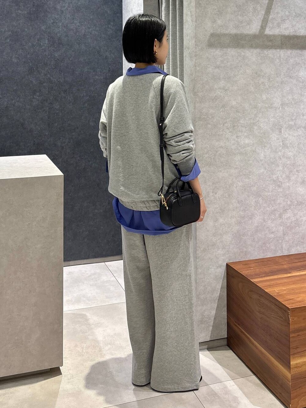 「BARNYARDSTORMのBARNYARDSTORM / サイドスリットワイドシャツ/ マシンウォッシャブル（シャツ/ブラウス、ブルー系）」を使った、nonko1996さん（レディース・155cm）の夏コーディネートの3枚目の写真
