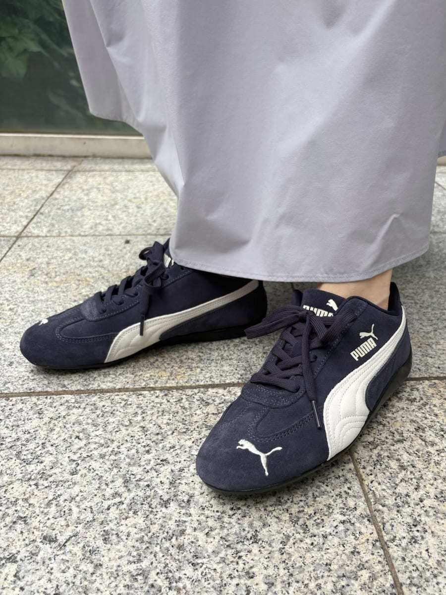 「軽量、ホワイト、セットアップ、PUMA、SETアイテム、大人カジュアル、バッグ、カットソー、スカート、ウォッシャブル」｜「emmiのカットセットワンピース（ワンピース、ブルー系）」を使った、emmiさん（レディース・153cm）の夏コーディネートの4枚目の写真