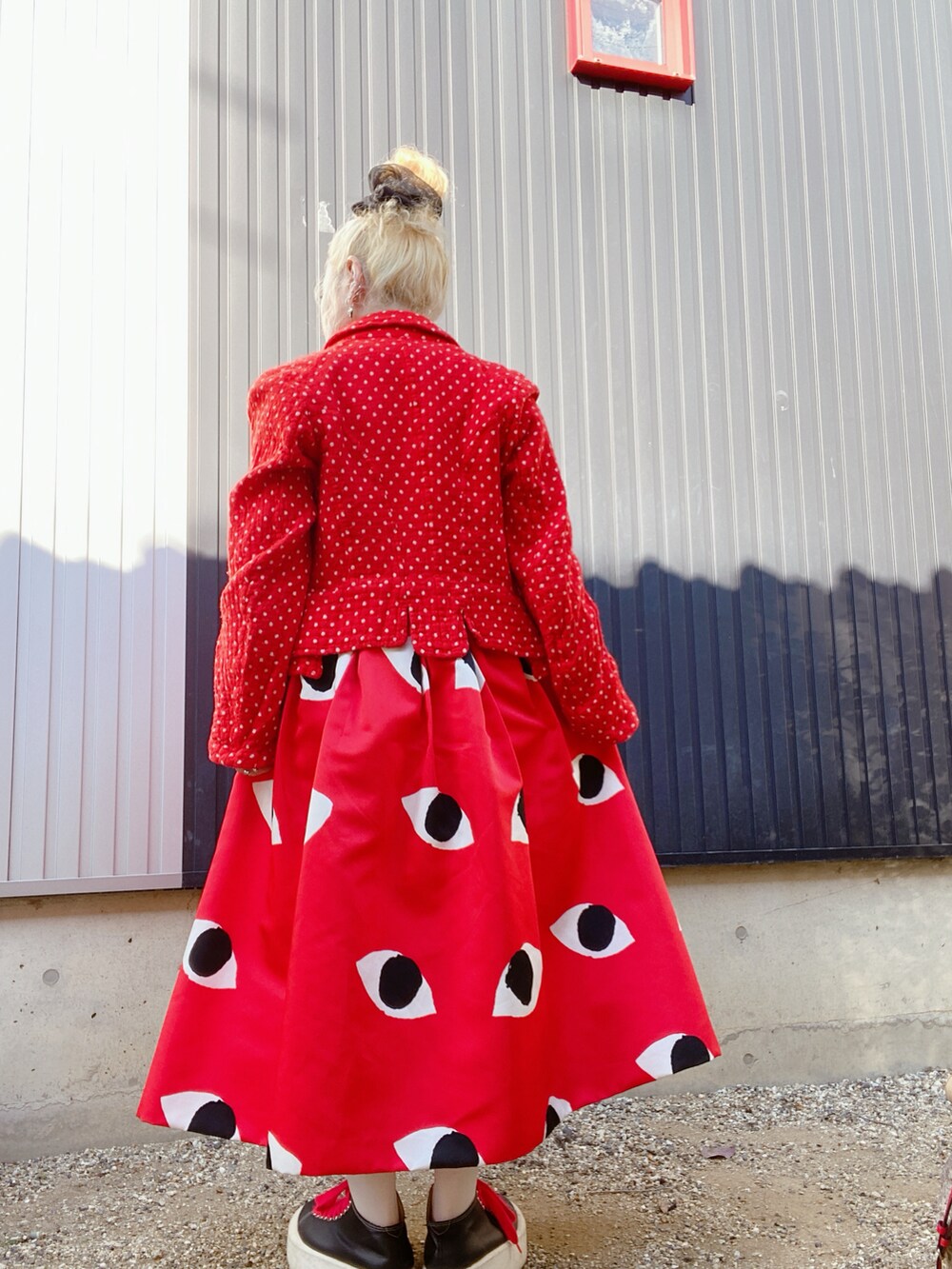トリココムデギャルソン　スカート　赤 COMME des GARCONS COMME des GARCONS（コムデギャルソン