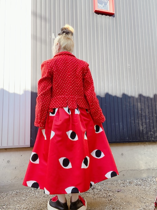 トリココムデギャルソン　スカート　赤 Yahoo!オークション -「コムデギャルソン スカート チェック