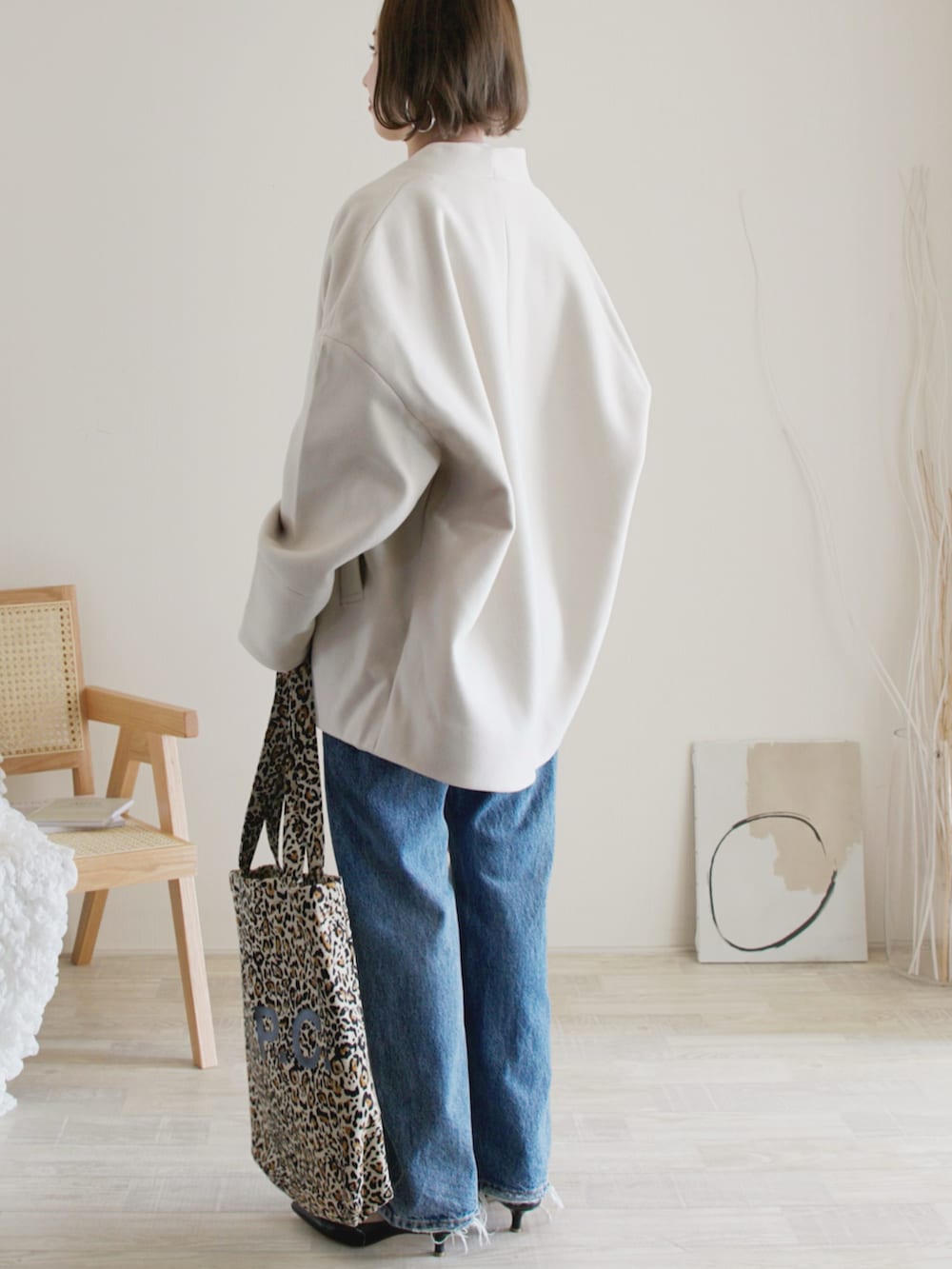 陽｜sakishimatokyoのノーカラーコートを使ったコーディネート - WEAR