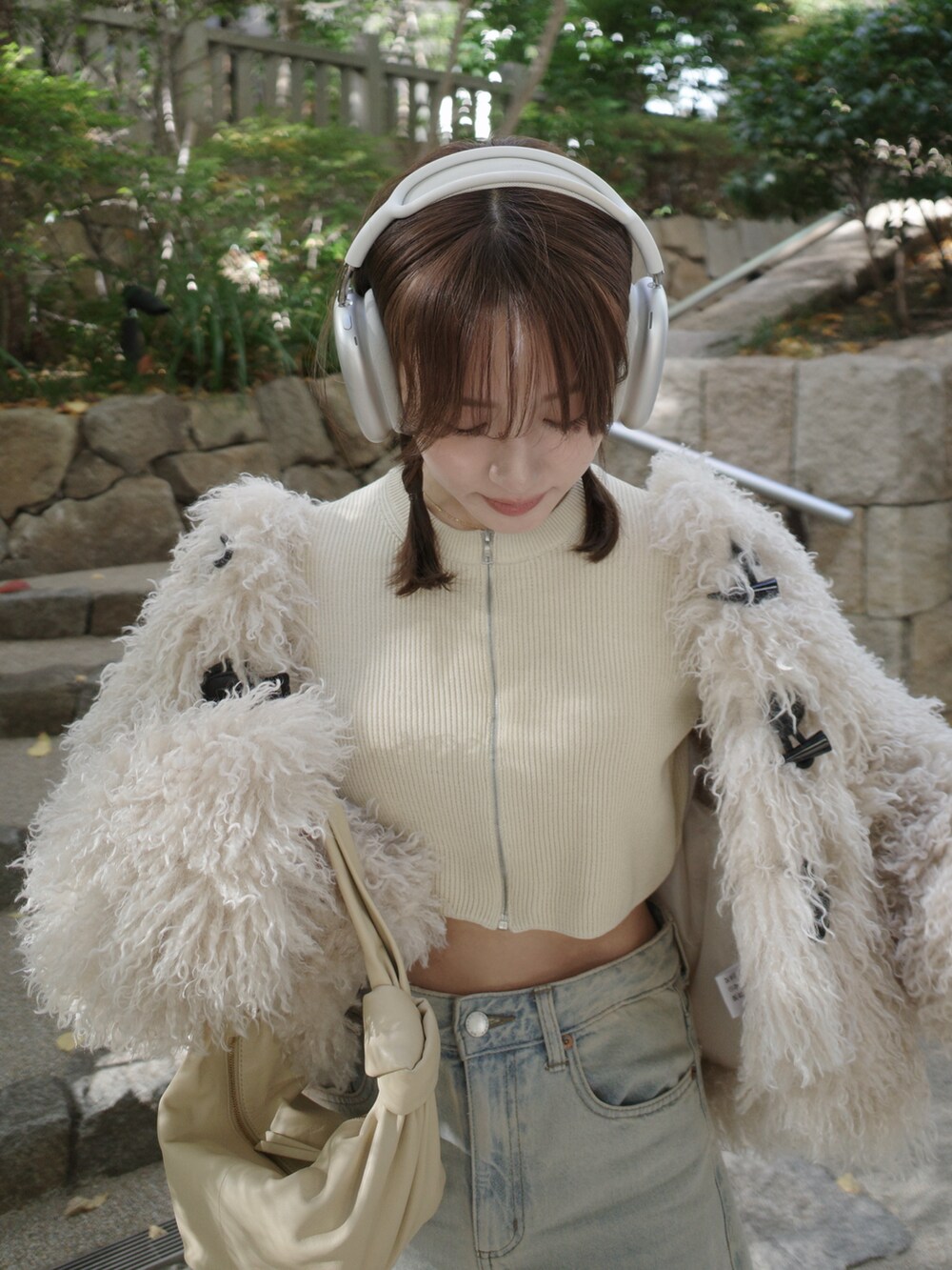 N WITH. エヌウィズ　ファーダッフルコート クリーニング済 前田希美 前田希美｜N WITH.のダッフルコートを使ったコーディネート - WEAR