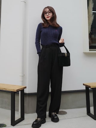 POLO RALPH LAURENのニット/セーターを使った「春夏コーデ」の