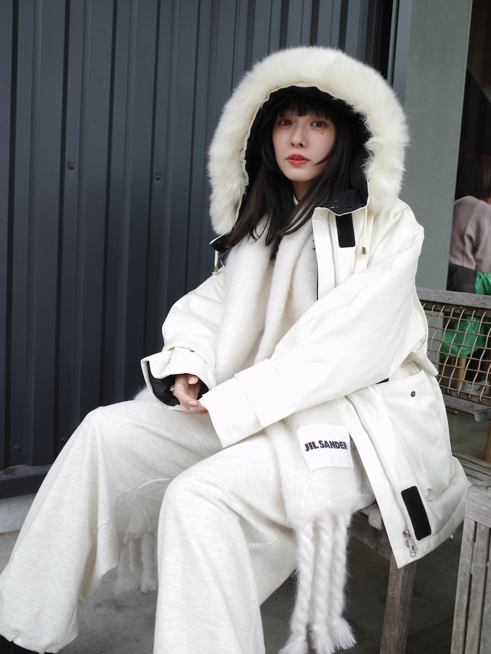 前田希美｜JIL SANDERのマフラーを使ったコーディネート - WEAR