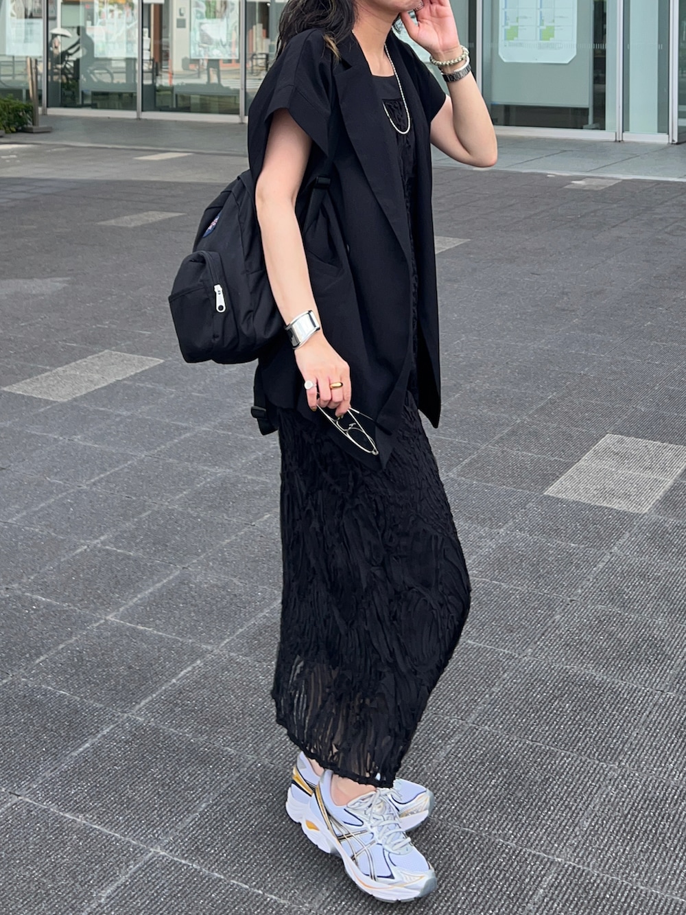 TOKUMURA_161cm(SHENERY有楽町店)｜ASICSのスニーカーを使った