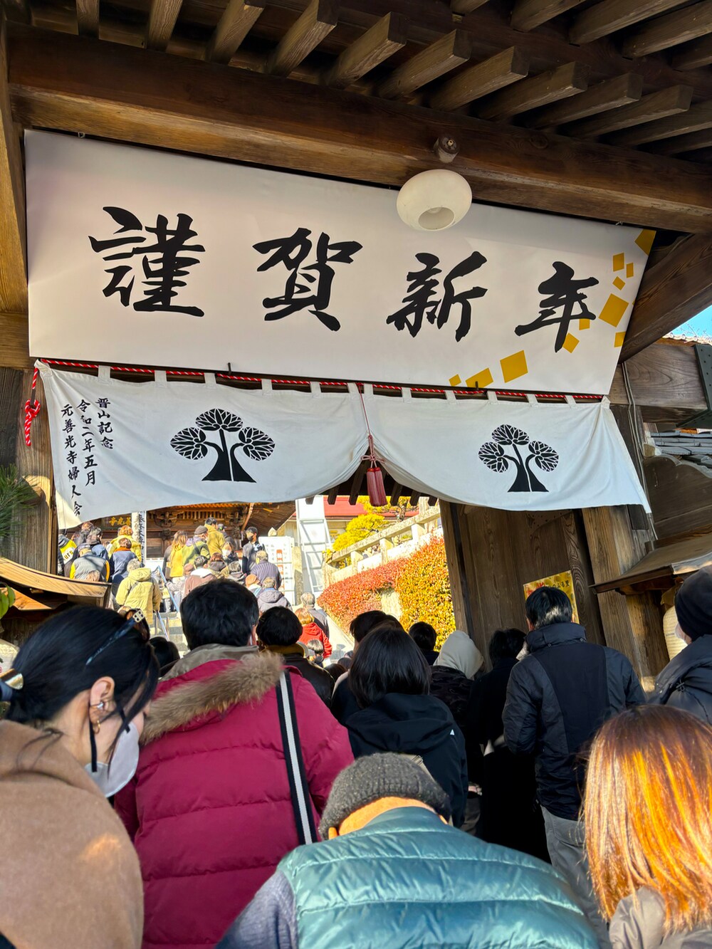 ベージュ系のその他パンツ、レッド系のスリッポン、ブルー系のマウンテンパーカーを着用したメンズの冬コーディネートの4枚目の写真