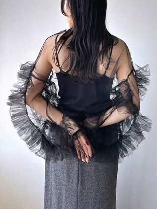 日常にもオケージョンにも】フリルブラウス デコフリルスリーブ