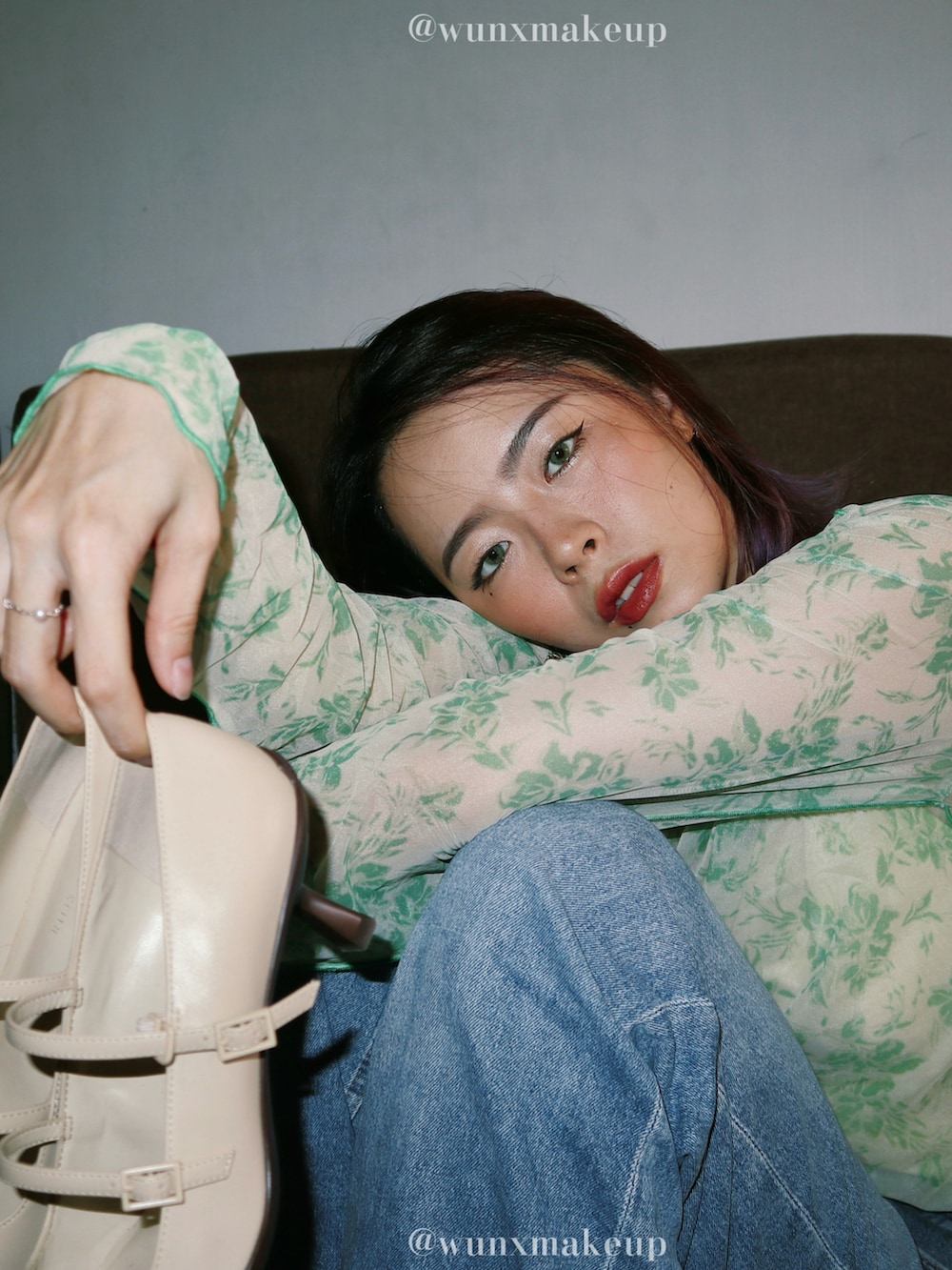 「GUCCIのアイテム（バッグ、ブラウン系）」を使った、wunnnnnnnさん（レディース・159cm）の夏コーディネートの3枚目の写真