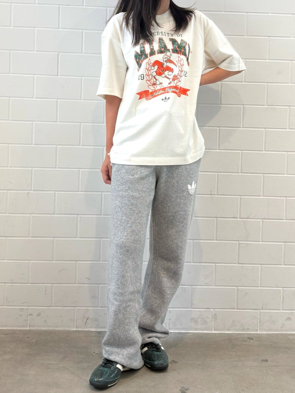 アディダス オリジナルス Athletic Dept NCAA マイアミ大学 Tシャツ