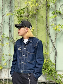 GO TO HOLLYWOOD デニムジャケット 袖裾カットオフ セール】裾レースクロップドデニムジャケット（デニムジャケット