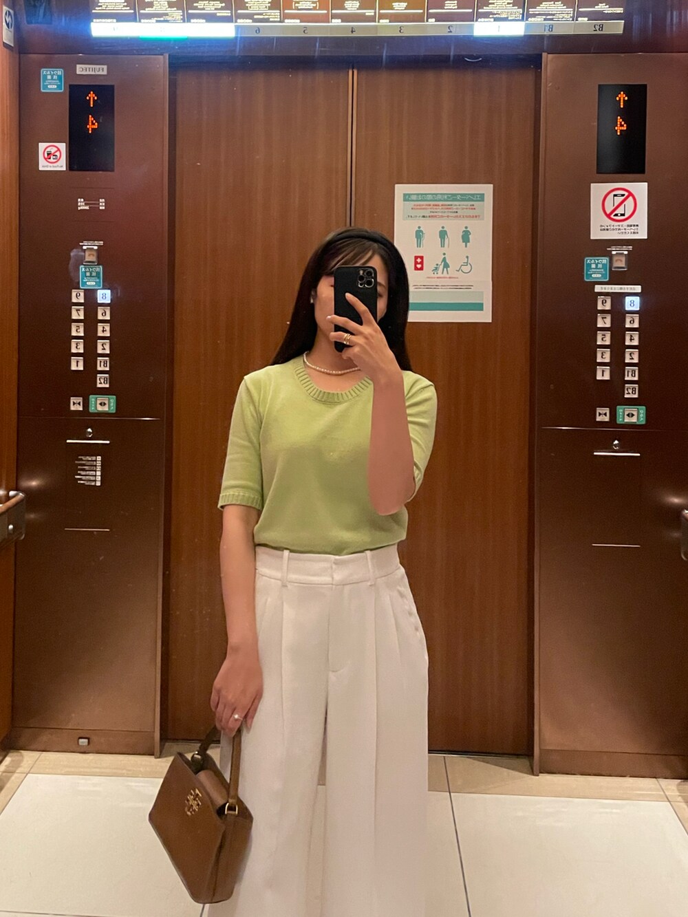 「laubeblancのアイテム（ニット/セーター、その他）」を使った、lillys_outfittersさん（骨格ウェーブ・レディース・151cm）の夏コーディネートの2枚目の写真