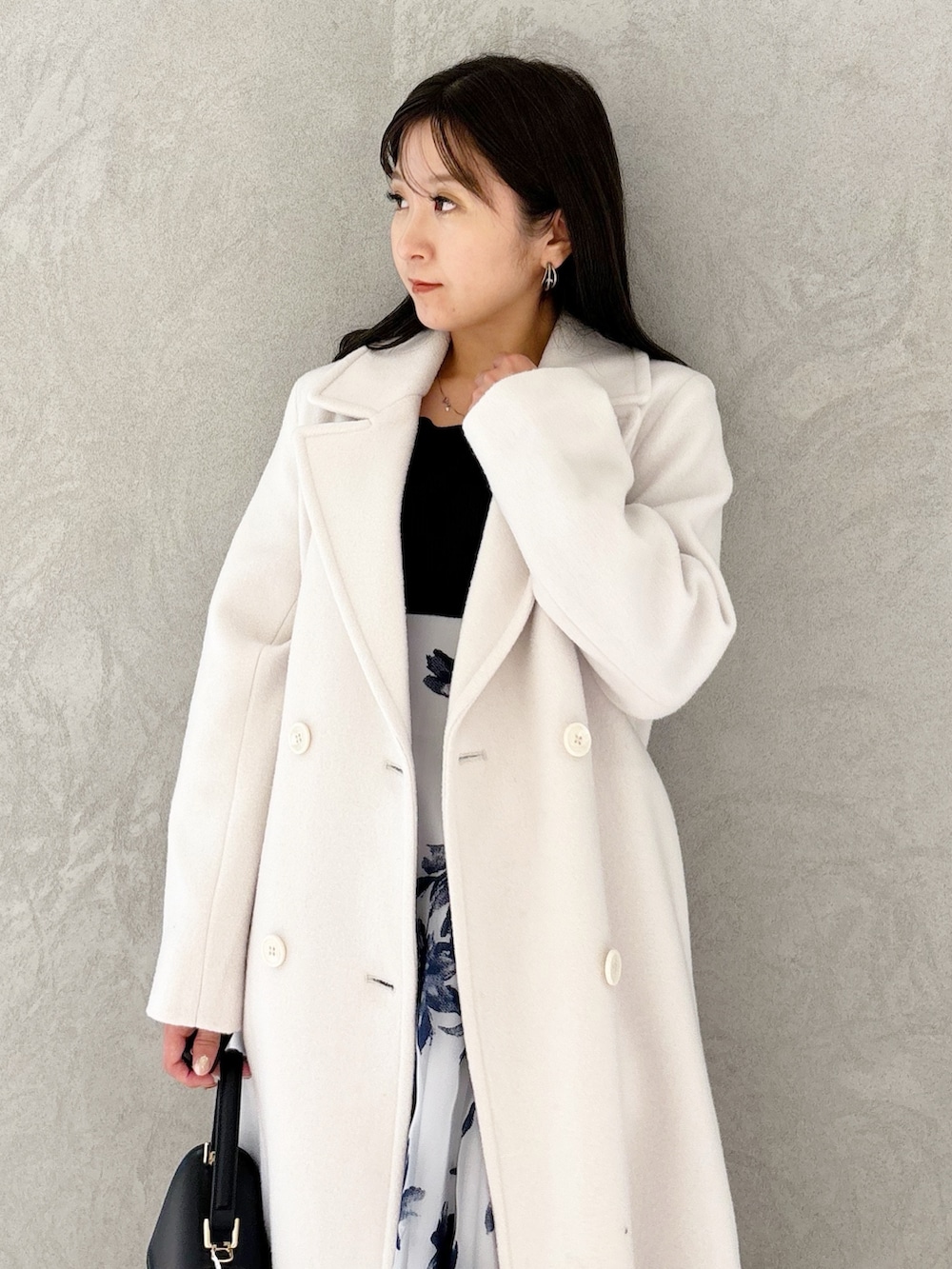 mercuryduo ウールチェスターコート ホワイト 【公式通販】