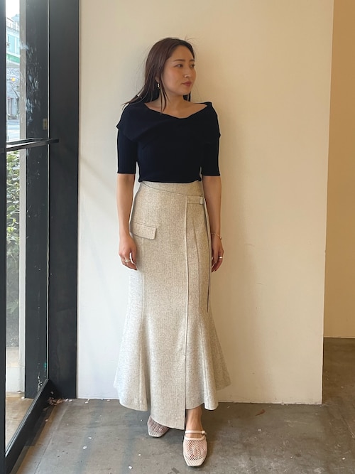 ラグナムーン カットソー LAGUNAMOON（ラグナムーン） tシャツ アシンメトリーカットトップス