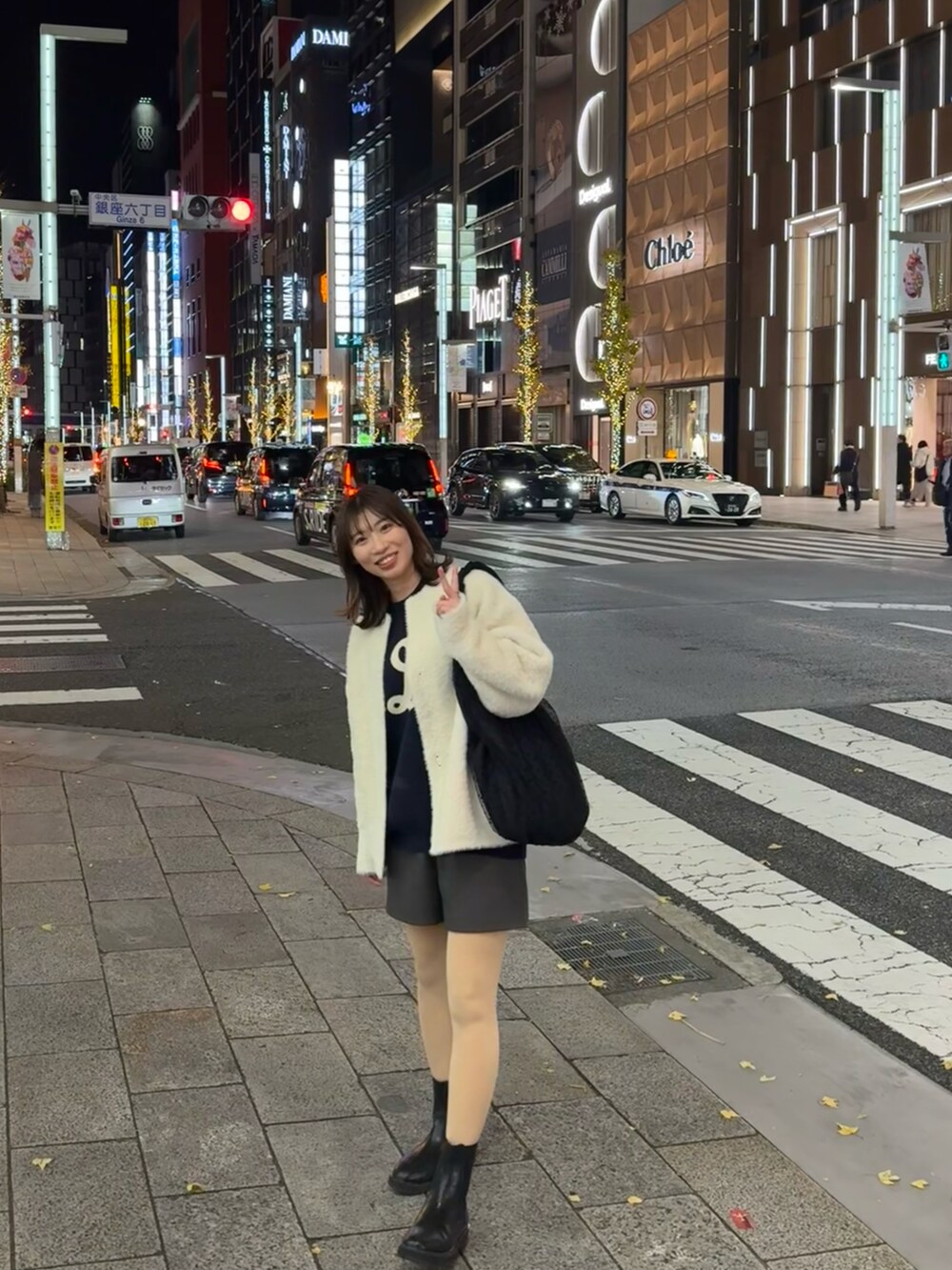 「LAGUNAMOONのアイテム（ジャケット/アウター、ホワイト系）」を使った、oraaange0405さん（骨格ストレート・レディース・164cm）の冬コーディネートの2枚目の写真