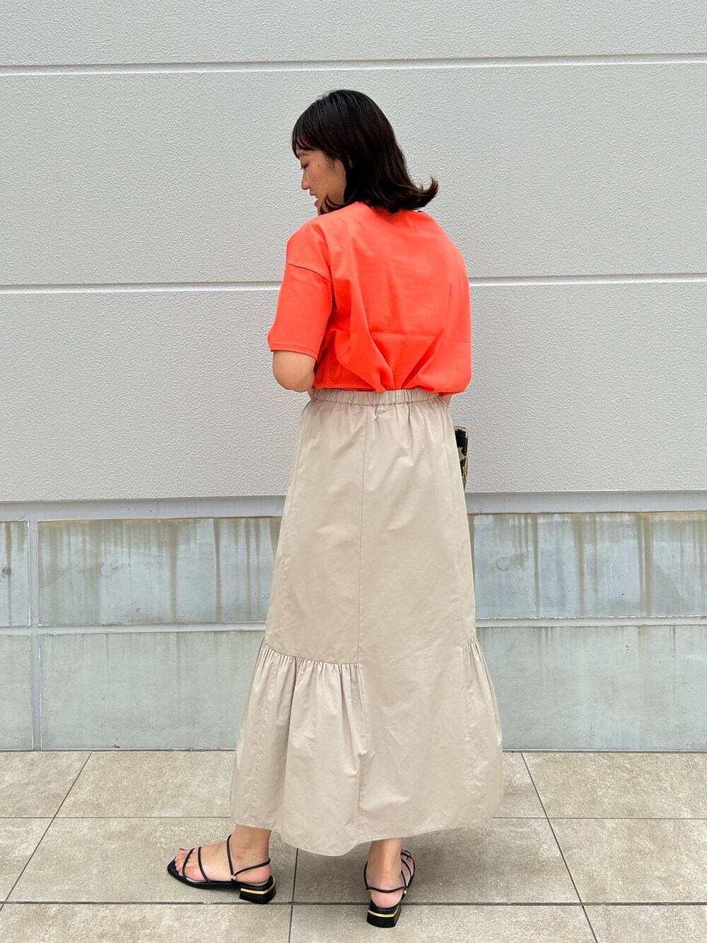 fukudaさんの「ハイカウントブロードティアードマルチWAYスカート（NOLLEY’S）」を使ったコーディネートの4枚目の写真