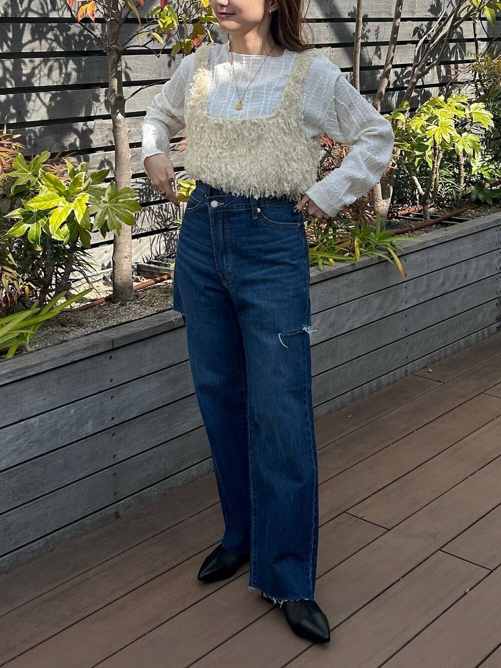 たの(LOWRYS FARM ルミネ荻窪)｜LOWRYS FARMのベストを使ったコーディネート - WEAR