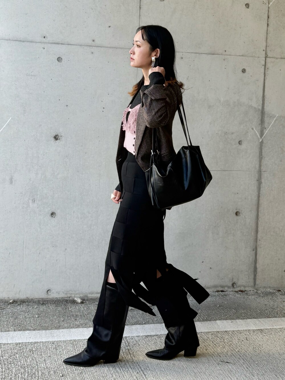 ハンドバスケットフリンジスカート【MAISON SPECIAL/メゾンスペシャル