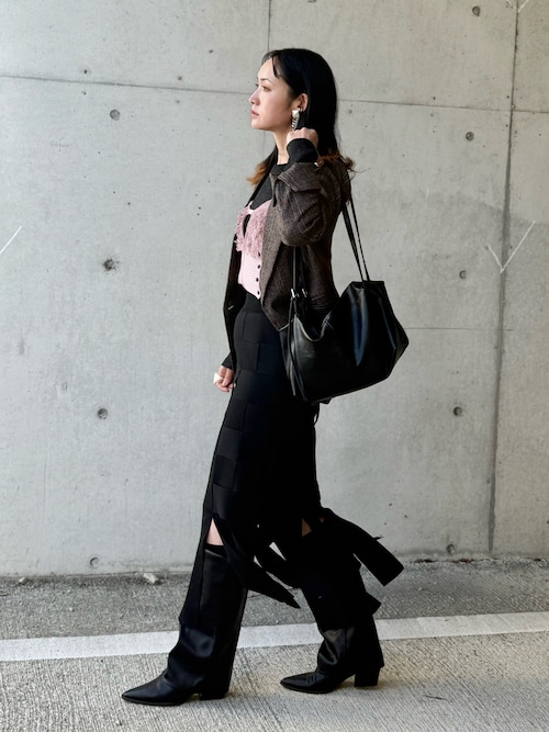 ハンドバスケットフリンジスカート【MAISON SPECIAL/メゾンスペシャル