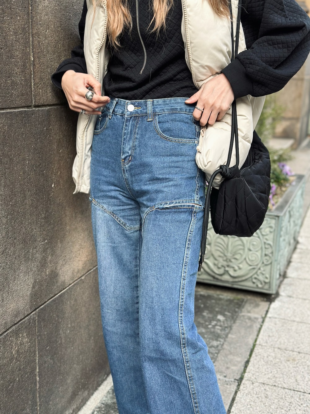 IMOKO｜esutorejaのデニムパンツを使ったコーディネート - WEAR