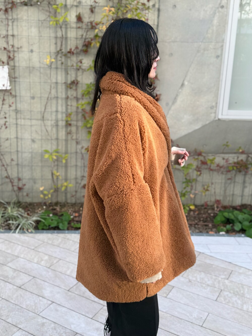 センソユニコ io comme io ブラウン系 モコモコジャケットコートテディ IMOKO｜by LEGNAのダウンジャケット/コートを使ったコーディネート - WEAR