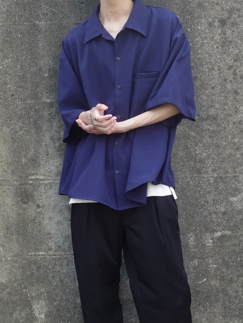 「LIDNMのMVS LAYERED TANK TOP（タンクトップ、ホワイト系）」を使った、xMe1x / めいさん（メンズ・177cm）の夏コーディネートの2枚目の写真