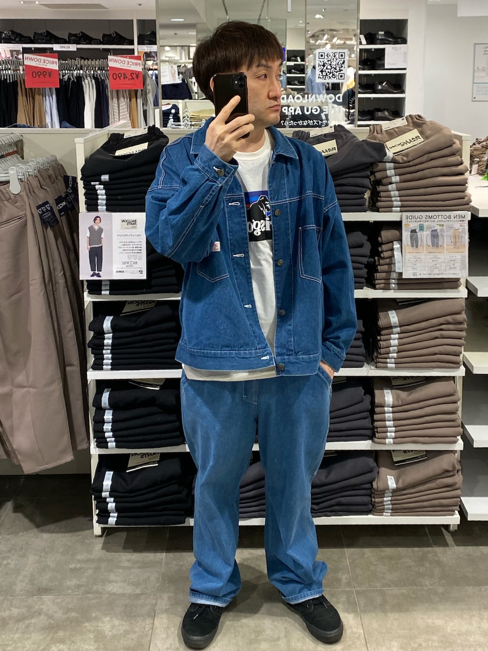 THE NORTH FACE デニムセットアップ THE NORTH FACEのアイテムを使った「デニムセットアップ」の人気