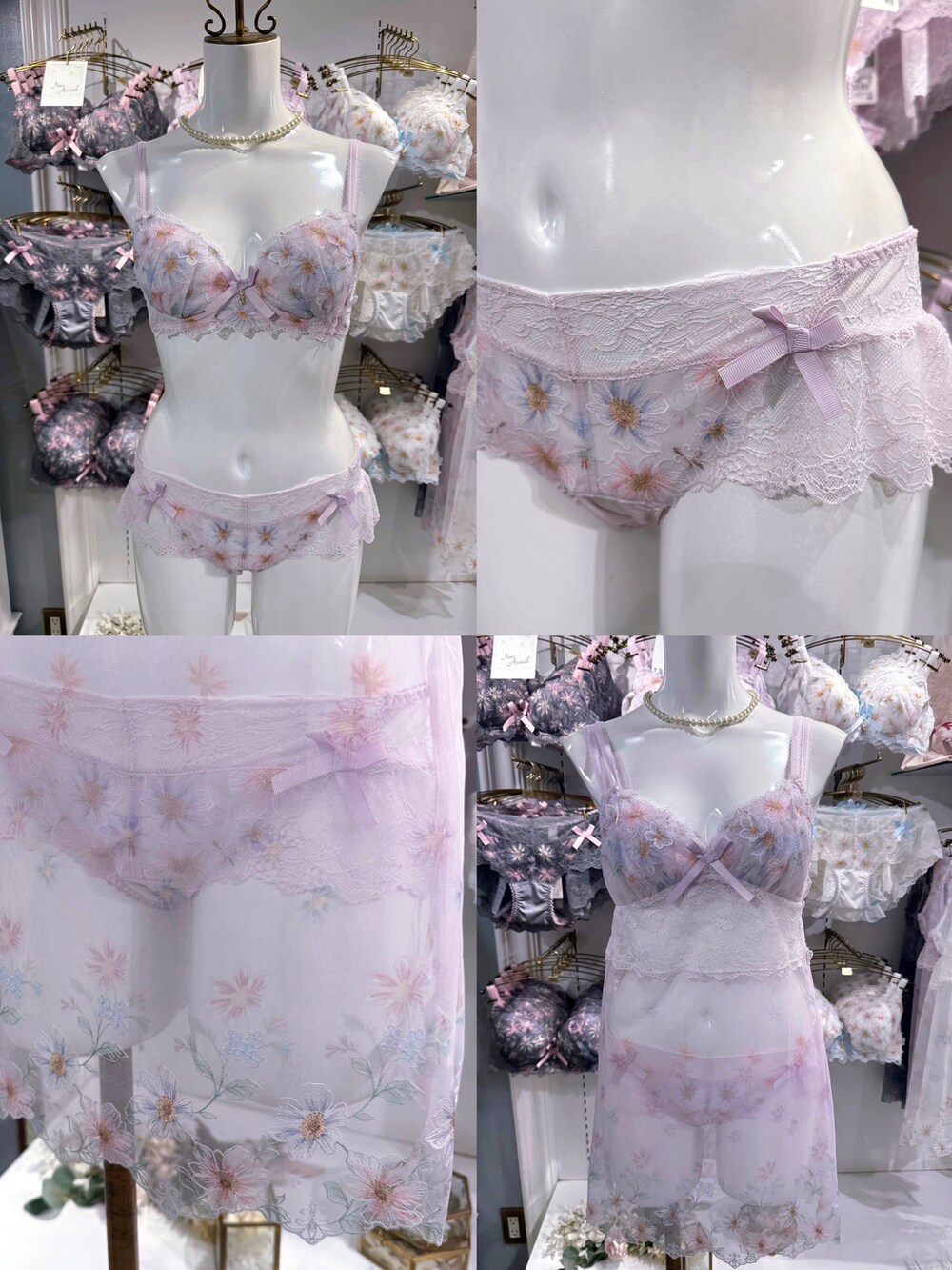 パープル系のブラジャー、パープル系のブラジャー、パープル系のブラジャーを着用したレディースの夏コーディネートの5枚目の写真