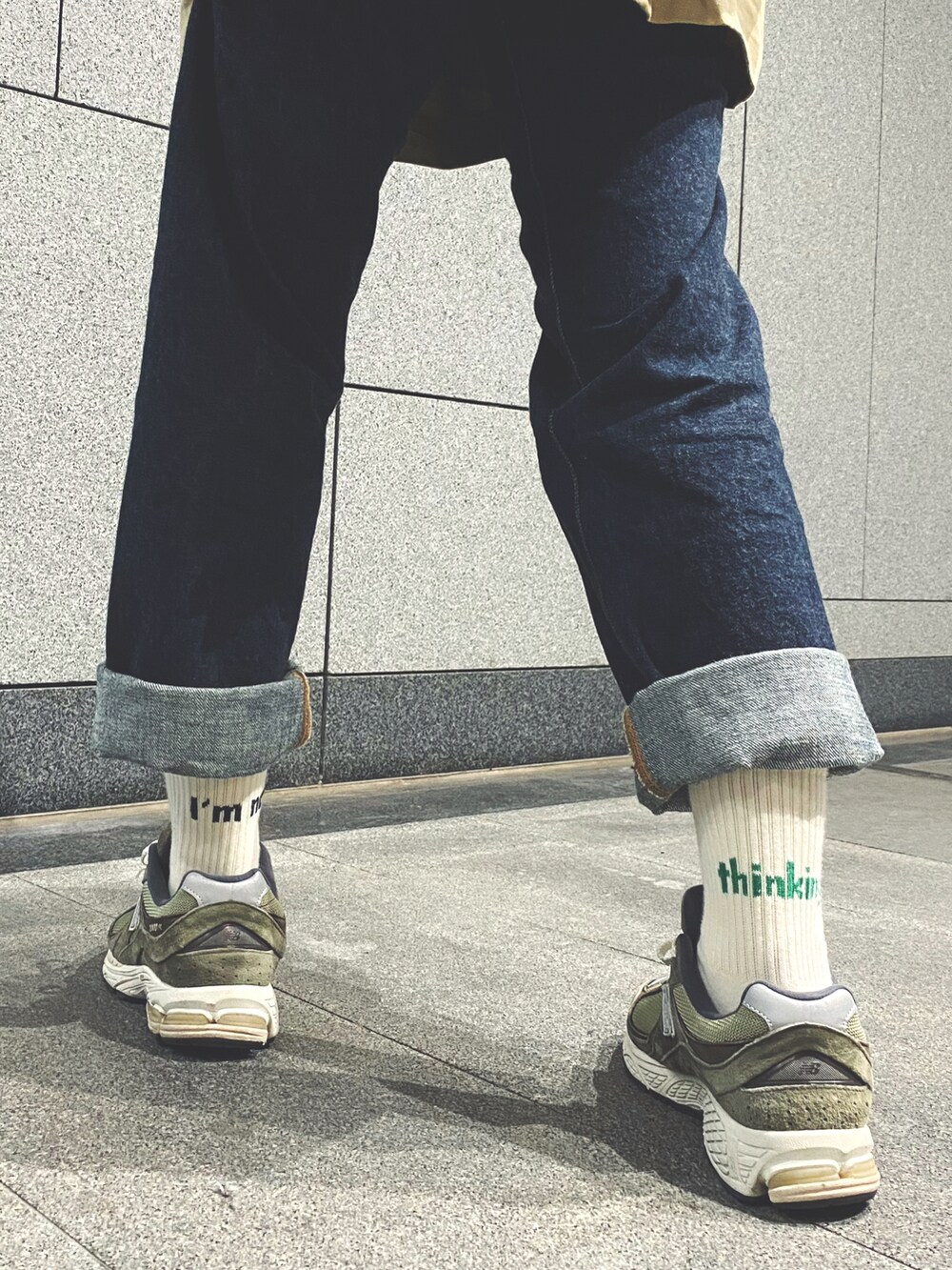 「Ungridのリブ編みニット帽（ニットキャップ/ビーニー、ブラック系）」を使った、さいさん（レディース・158cm）の春コーディネートの2枚目の写真