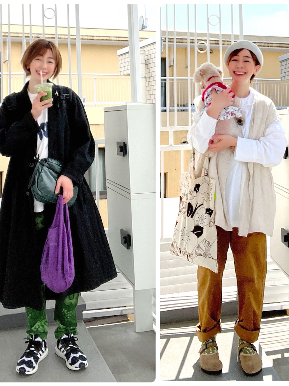 ホワイト系のTシャツ/カットソー、グリーン系のショルダーバッグ、ブルー系のデニムパンツを着用したレディースの春コーディネートの4枚目の写真