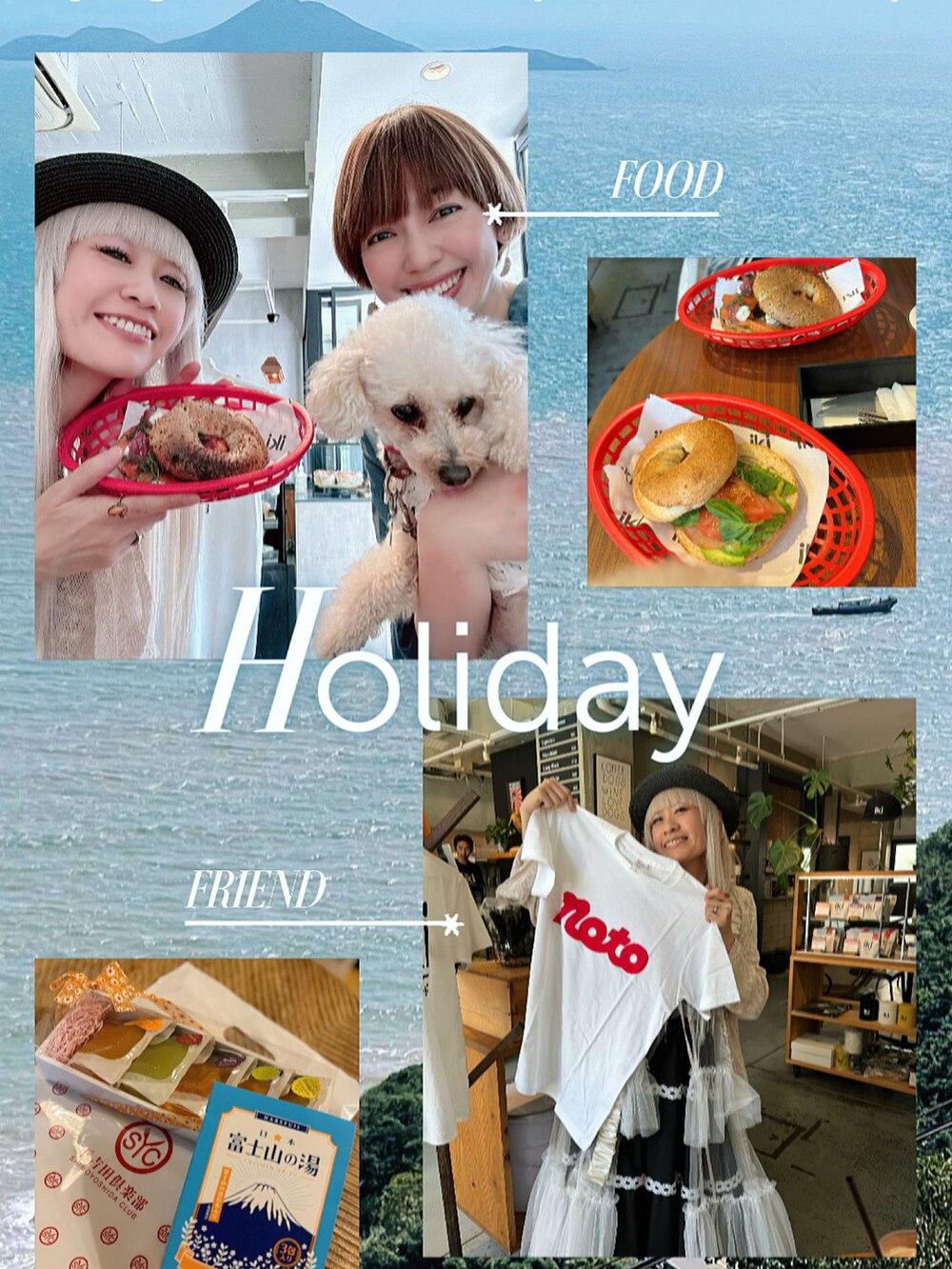 ホワイト系のTシャツ/カットソー、ブルー系のつなぎ/オールインワン、ホワイト系のスニーカーを着用したレディースの夏コーディネートの3枚目の写真