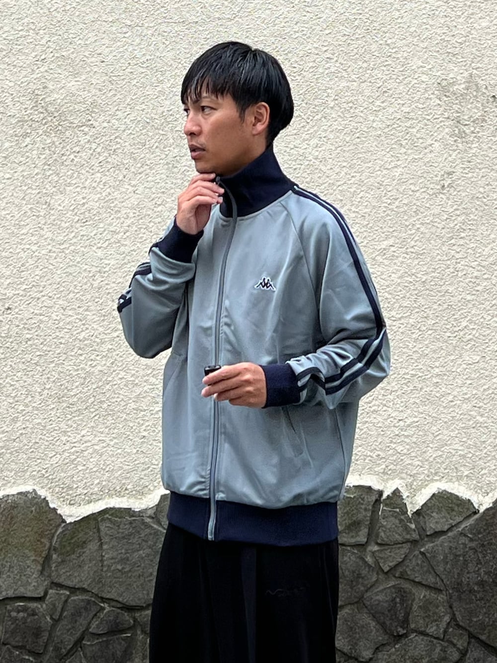 新品未使用]Kappa サックスブルー トラックジャケット L 松波 侑亮