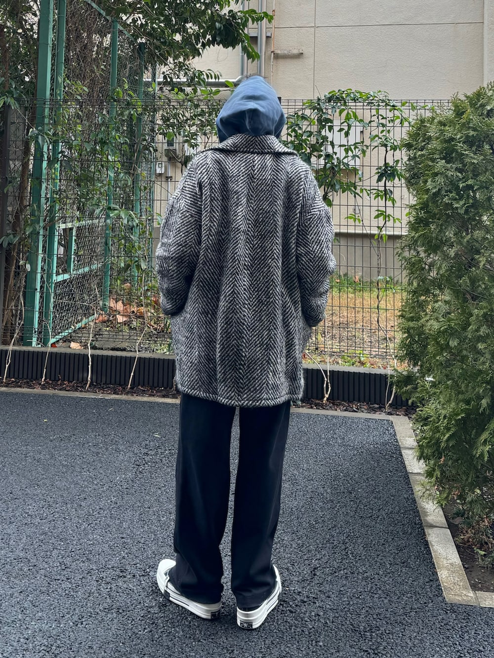 ビッグヘリンボーンミドルコート【MAISON SPECIAL/メゾンスペシャル