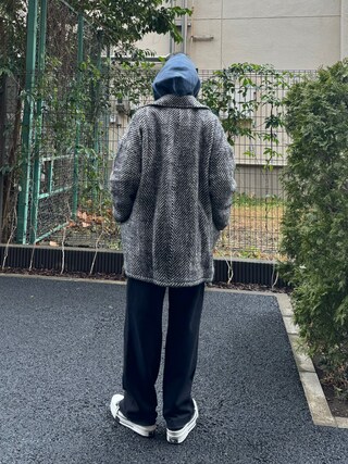 ビッグヘリンボーンミドルコート【MAISON SPECIAL/メゾンスペシャル