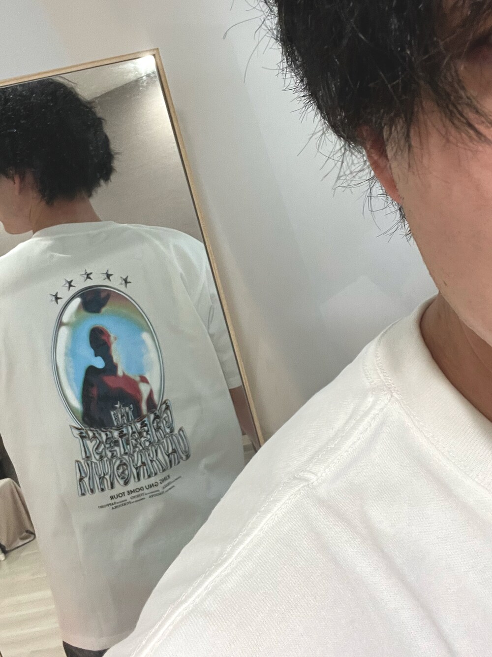 「冬を彩る色いろコーデ、春コーデ、きれいめカジュアル、King Gnu、remer、WYM LIDNM、WYM、オトナカジュアル、デート、デートコーデ、カジュアルコーデ、プチプラ、プチプラコーデ、デニム、大人カジュアル」｜「remerのloose zip jacket / ルーズジップジャケット（カバーオール、グレー系）」を使った、yuuukeyさん（メンズ・164cm）の冬コーディネートの3枚目の写真
