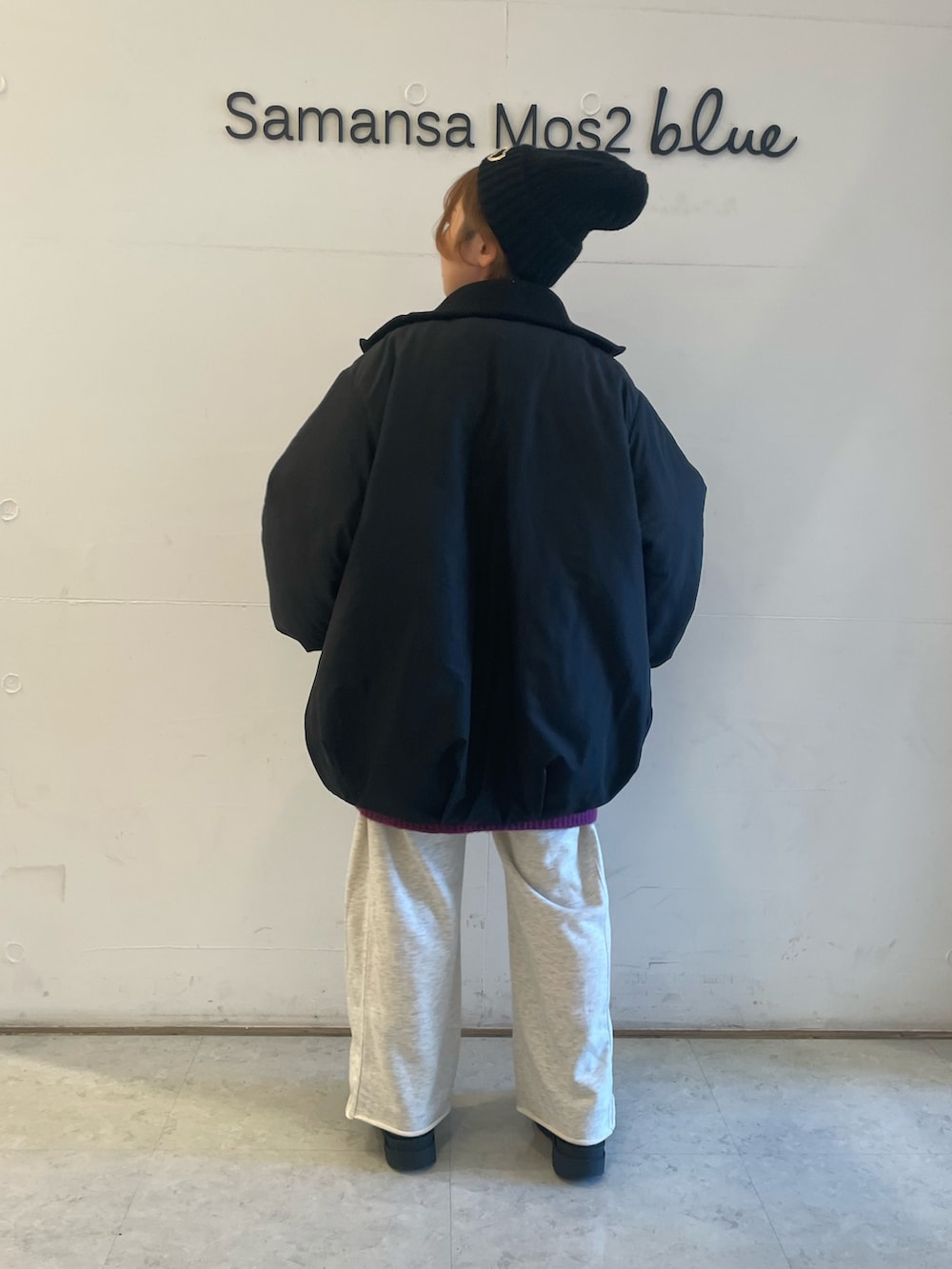 「低身長コーデ、ehka sopo」｜「ehka sopoのアーガイル柄プルオーバー（ニット/セーター、パープル系）」を使った、オオツカさん（レディース・149cm）の秋コーディネートの2枚目の写真