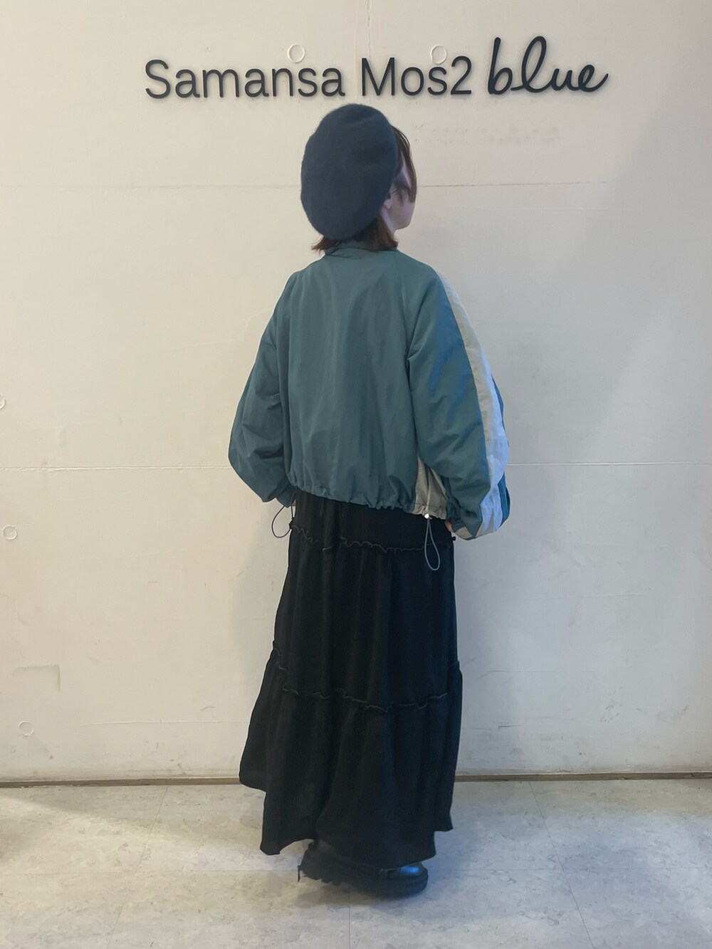 「低身長コーデ、ehka sopo」｜「ehka sopoのアイテム（トップス、グリーン系）」を使った、オオツカさん（レディース・149cm）の秋コーディネートの2枚目の写真