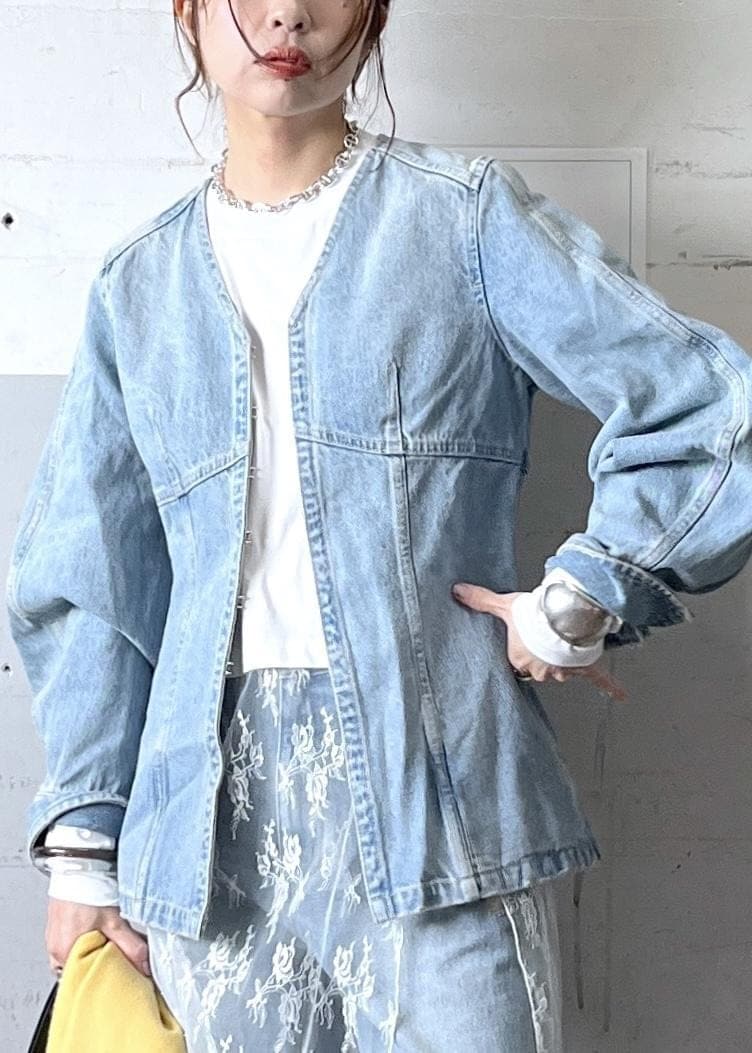 「Maccessories_pickup、25SS予約、MSpecial_pickup、おすすめトップス、初春コーデ、春コーデ、デートコーデ、お出かけコーデ、女子会コーデ、セットアップ、レイヤード、パンツスタイル、体型カバー、カジュアルコーデ、ADAM ET ROPÉ」|「THE INOUE BROTHERSの【THE INOUE BROTHERS...together with ADAM ET ROPE'】大判ストール / UNISEX(マフラー、イエロー系)」を使った、tampoさん(レディース・158cm)の冬コーディネートの5枚目の写真