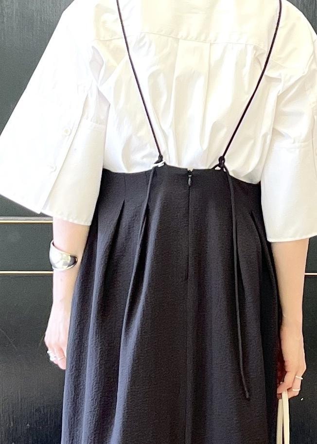 「イエベ春、イエベスプリング、ナチュラル、キャミワンピース、サボ、mary al terna、メアリ オル ターナ、ADAM ET ROPÉ、FEMME、骨格ナチュラル、イエベ、大人カジュアル、フェミニン、夏、夏コーデ」|「MARY AL TERNAの【MARY AL TERNA】RICE(ショルダーバッグ、グレー系)」を使った、tampoさん(レディース・158cm)の夏コーディネートの6枚目の写真