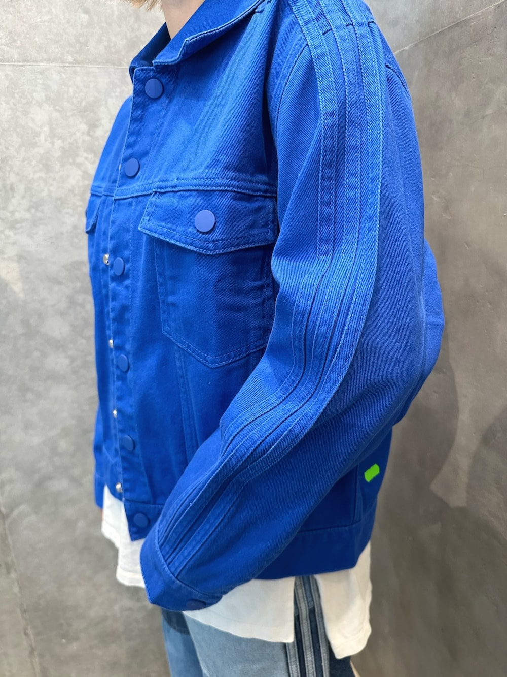 adidas 3 STRIPE /アディダス デニムジャケットM