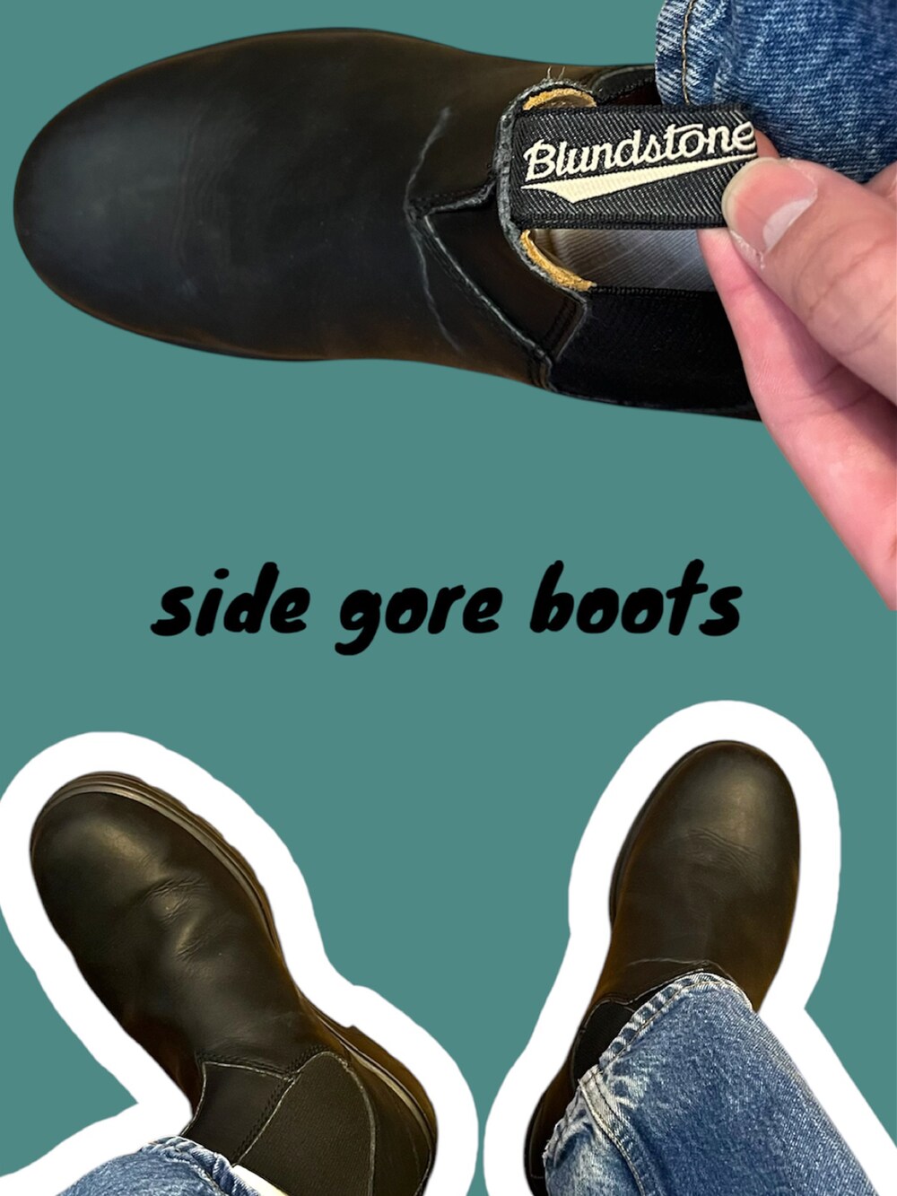 グリーン系のミリタリージャケット、ブルー系のデニムパンツ、ブラック系のブーツを着用したメンズの冬コーディネートの2枚目の写真