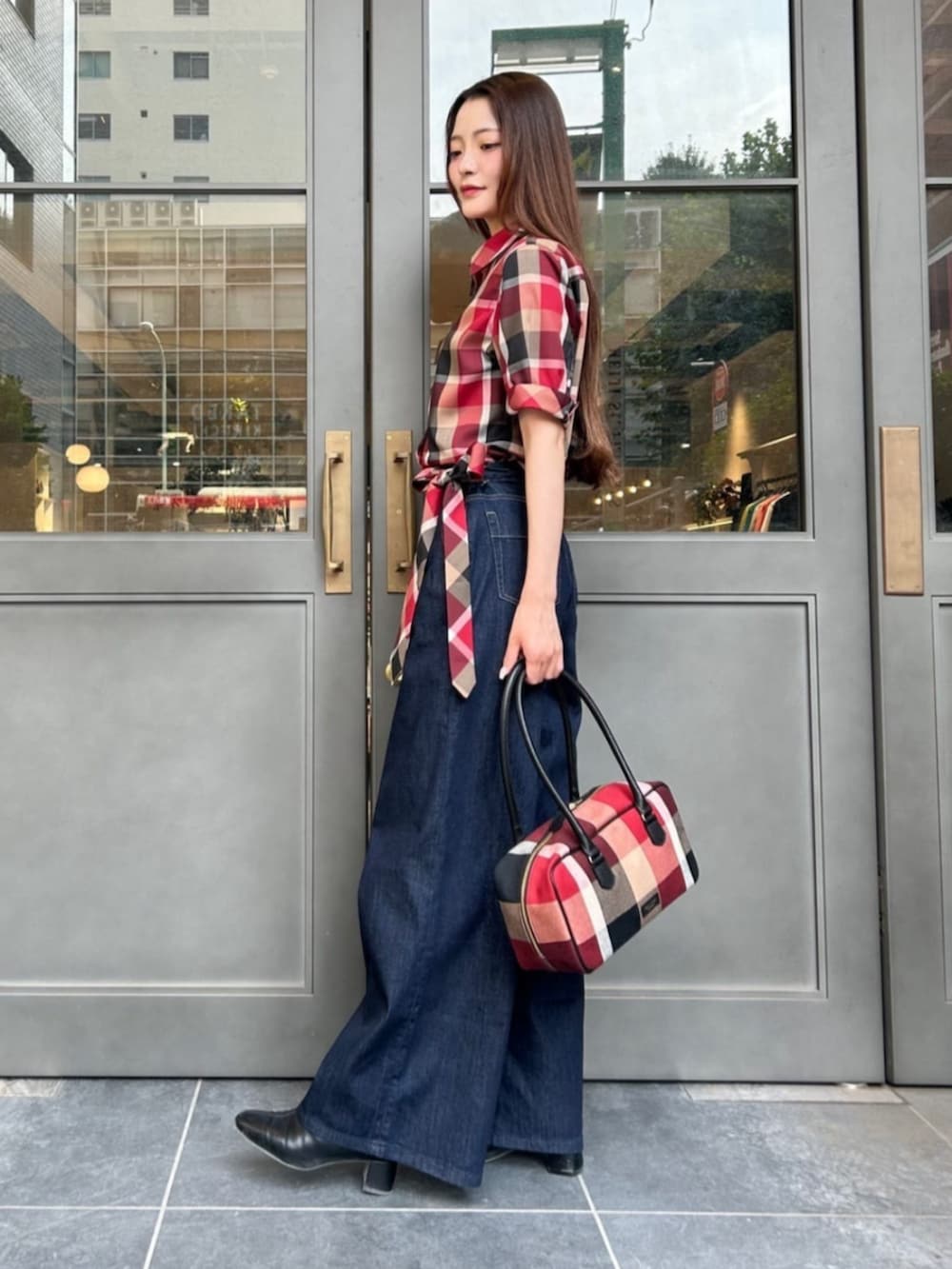 ♡ブルーレーベルクレストブリッジ♡デニム୨୧⑅*.ダンガリーワンピ