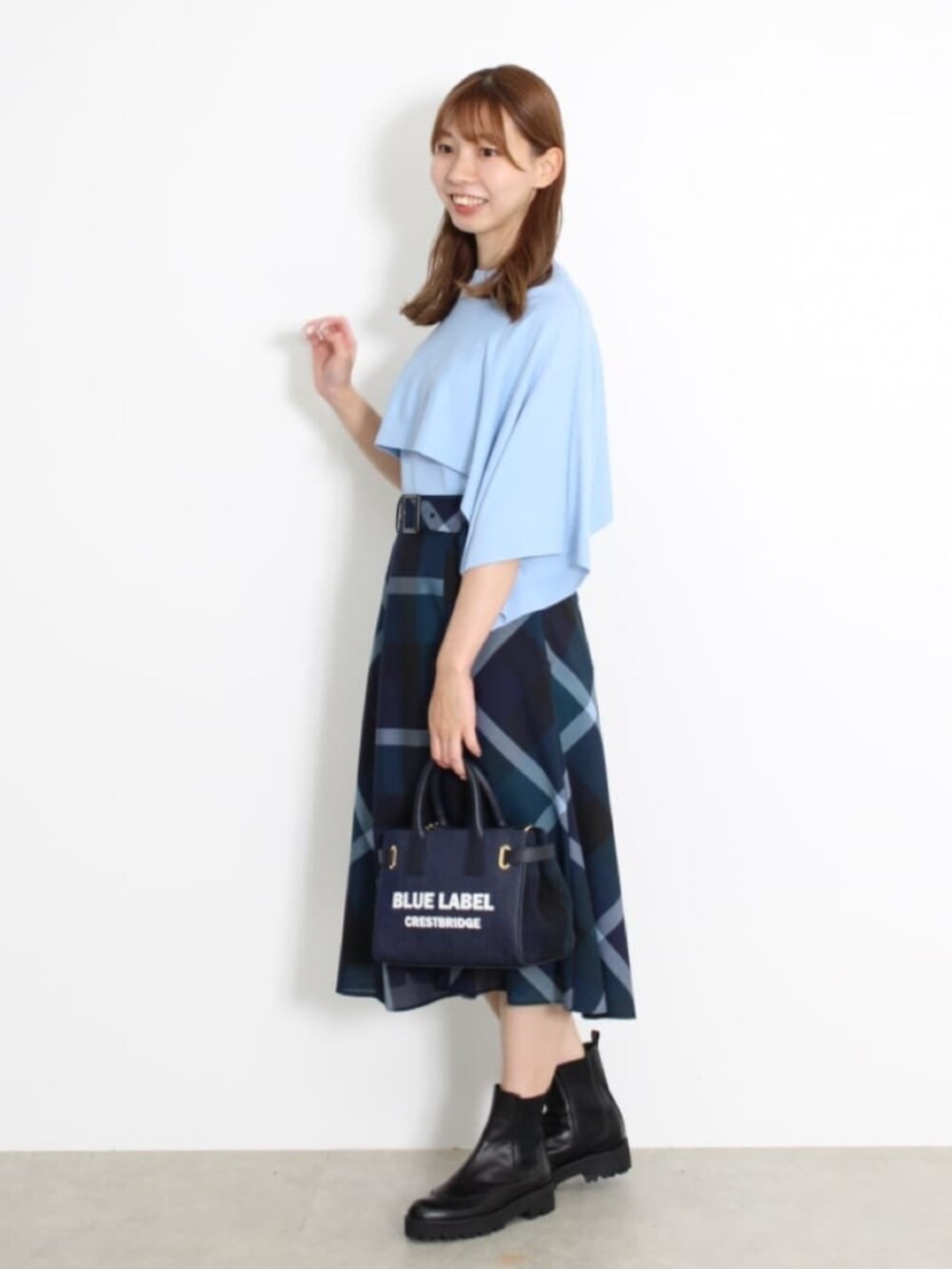 【極美品】 ブルーレーベルクレストブリッジ レーススリーブショートブルゾン 38 ブルーレーベル・クレストブリッジ公式(ブルーレーベル/ブラック