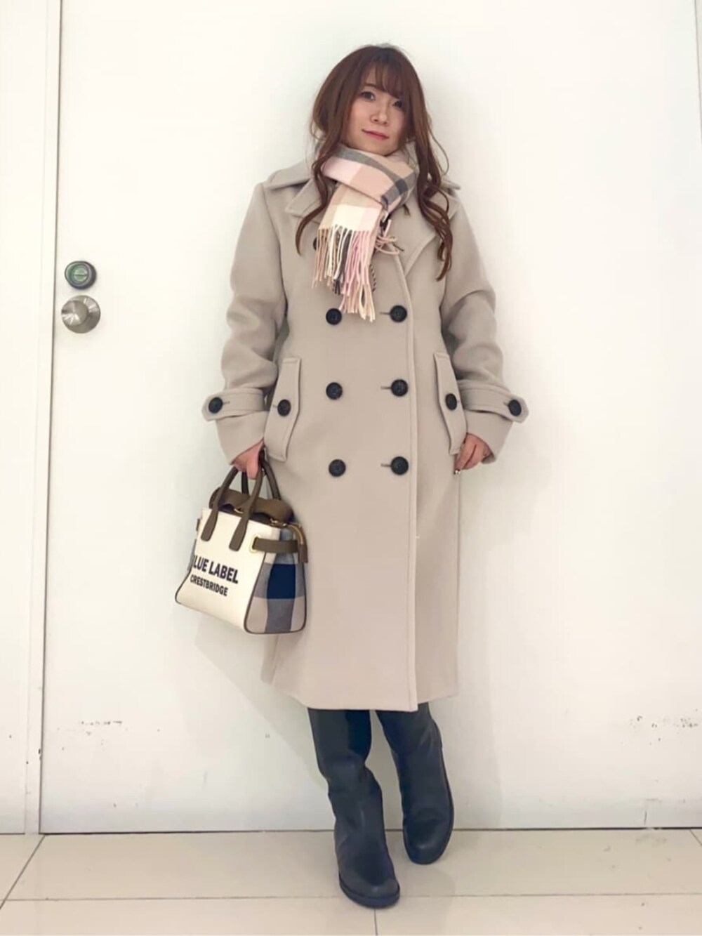 【新品 タグ付き】ブルーレーベルクレストブリッジ  トレンチコート BLUE LABEL CRESTBRIDGE】ブルーレーベルクレストブリッジ『ライナー付