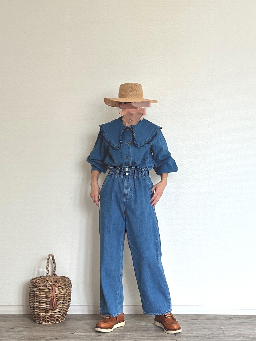 「デニデニ」｜「PCNQのアイテム（帽子、ベージュ系）」を使った、harmaacoさん（レディース・158cm）の冬コーディネートの2枚目の写真
