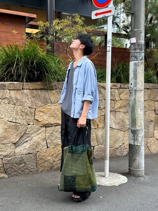 YOKE/ヨーク/Jacquard Boa Tote Bagを使った人気ファッション