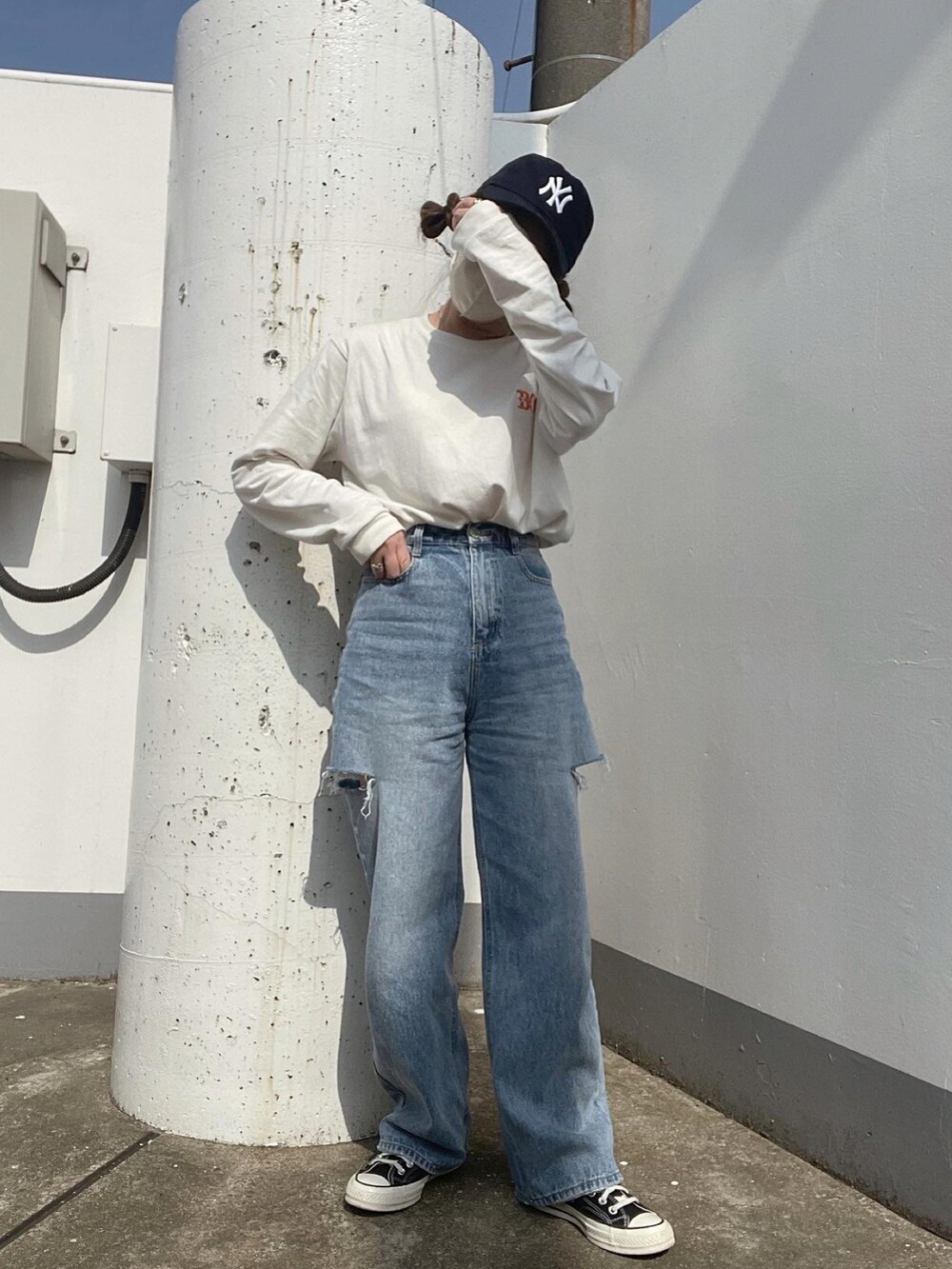 AYA｜GRLのデニムパンツを使ったコーディネート - WEAR